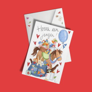 Kaart 'Hoera een jongen'