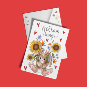 Kaart 'Welkom Kleintje'