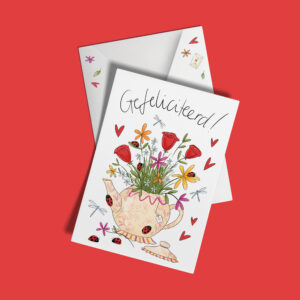 Kaart 'gefeliciteerd'